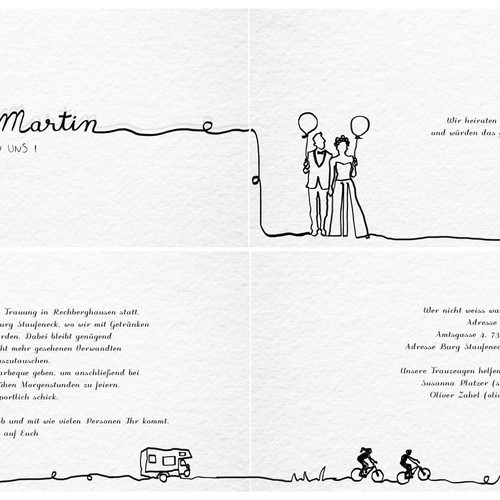 Smart Wedding Invitation Card Design by EdithB