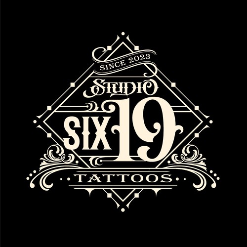 Vintage Tattoo Shop Logo Diseño de gcsgcs
