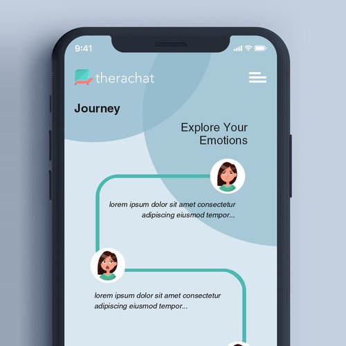 Mental Health App needs fresh design ideas Réalisé par xPrtDesigner