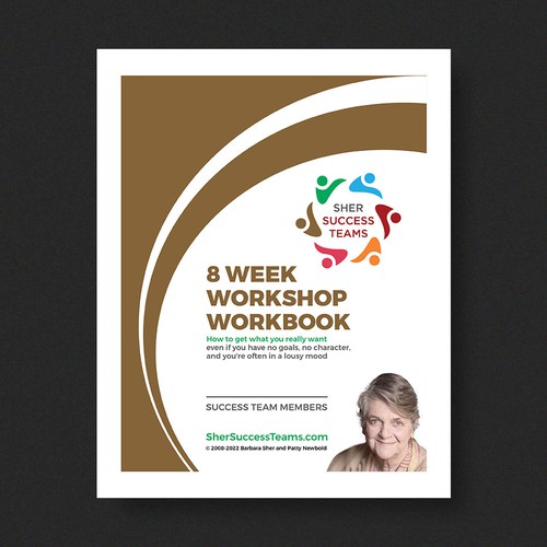 Workbook front cover for adults with big dreams - make me smile Design by Xnine