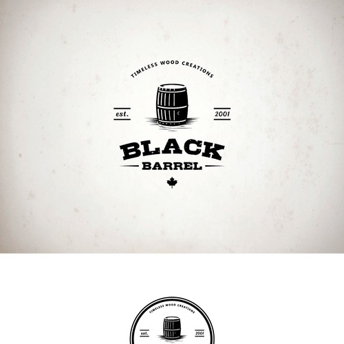 Create a vintage logo for Black Barrel Design by Gorcha