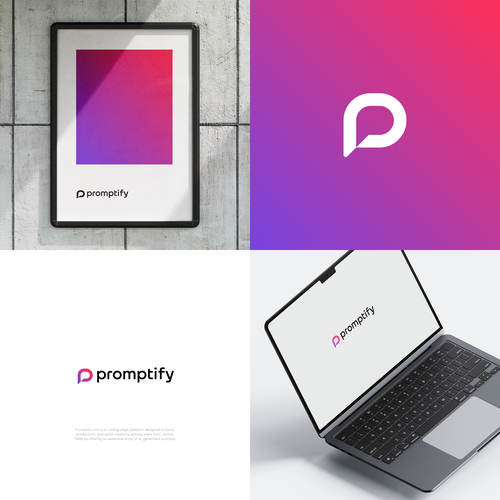 Modern, Simple and Sleek Logo for Promptify.com Design by mr.giraffe.design