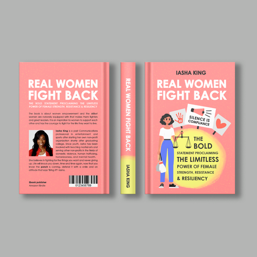 Bold & Unique Book Cover for Women Empowerment Book Design by tommmmm