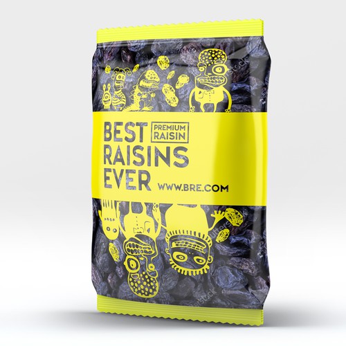 Diseño de Best Raisins Ever - package design for PREMIUM raisins de EM180