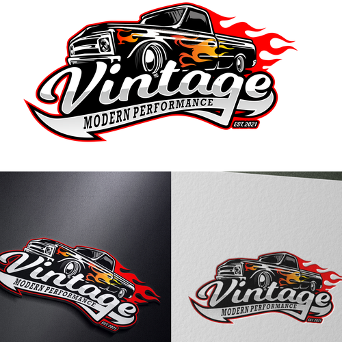 Vintage Modern Performance Updated Logo Design by Vandi septiawan