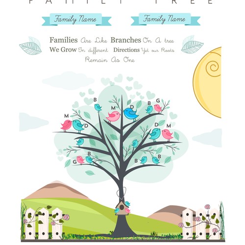 family tree graphic design