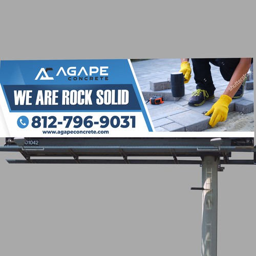 AN AMAZING CONCRETE COMPANY BILLBOARD NEEDED Aprox 14’ tall and 48’ wide Design by Dzhafir