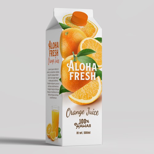 ALOHA FRESH JUICE & TEA Design by Holiday26