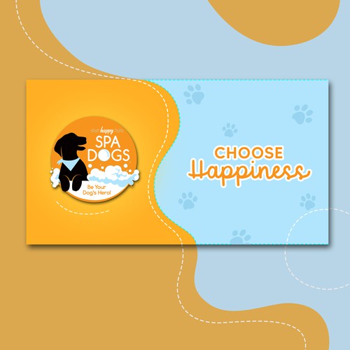 Choose Happiness Banner Design Ontwerp door ChukeDs