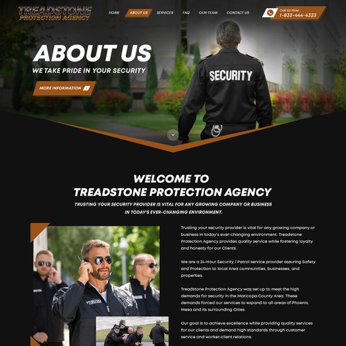 We Need A Strong Website Design For Leading Private Security Company Design by Gendesign