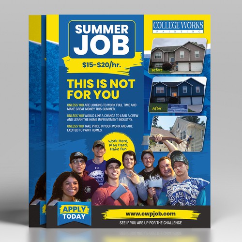 Summer Job Full Page Magazine Ad Design by Maximillian
