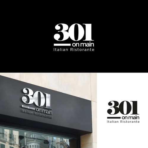 RESTAURANT 301 ADD ITALIAN RISTORANTE under logo Design by Donalmario1