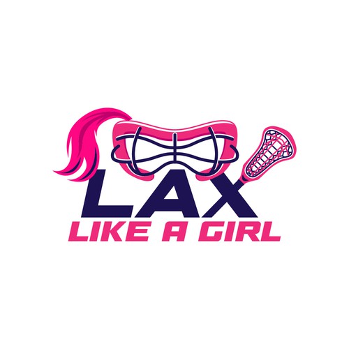 A classic yet fun logo for the fearless, confident, sporty, fun female lacrosse player Design by Jans...