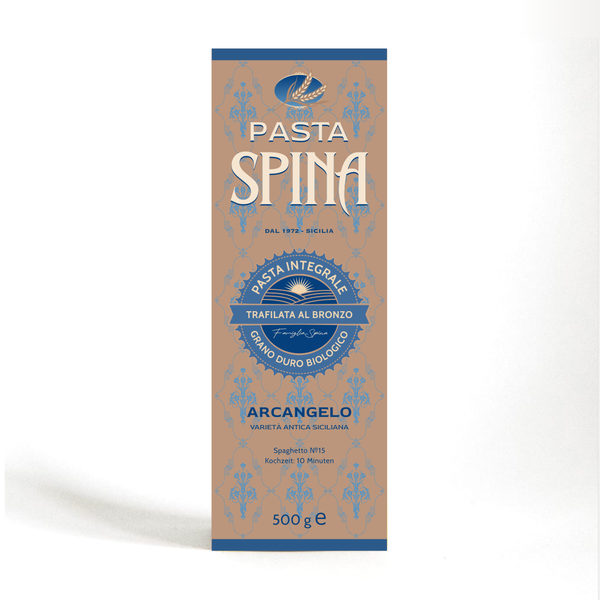 Package design for a pasta brand.