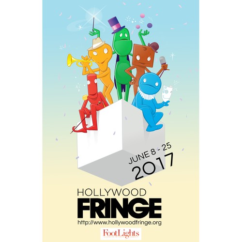 Guide Cover for the 2017 Hollywood Fringe Festival Design by sSpark