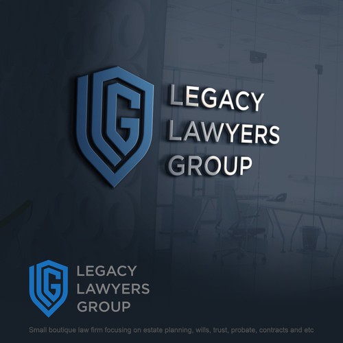 Small boutique law firm specializing in wills, trust, probate Design by bersyukur