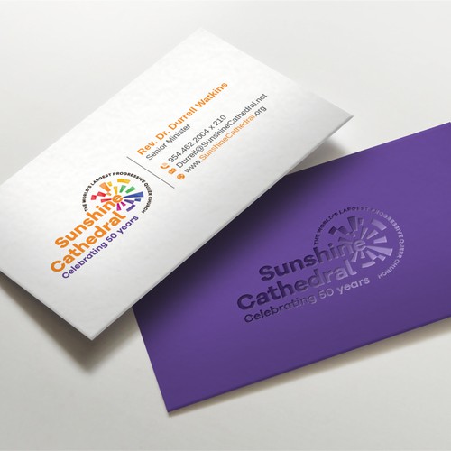 Business Card for Growing Progressing LGBTQ Church Design by LAXMI DESIGNHUB