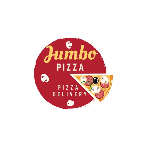 Jumbo Pizza logo Design by Vesna