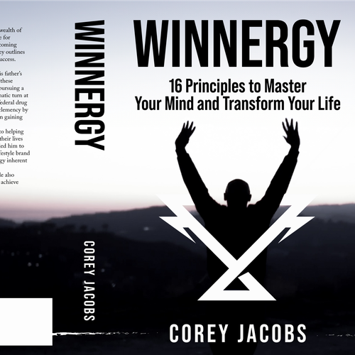 Design a sleek book cover for a man who wants to transform your mind and life! Design by Hisna