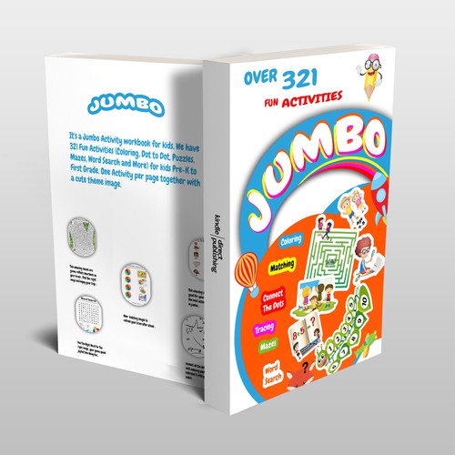 Fun Design for Jumbo Activity Book Design by Leon__art