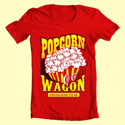 Help Popcorn Wagon Frankenmuth with a new t-shirt design デザイン by Arace