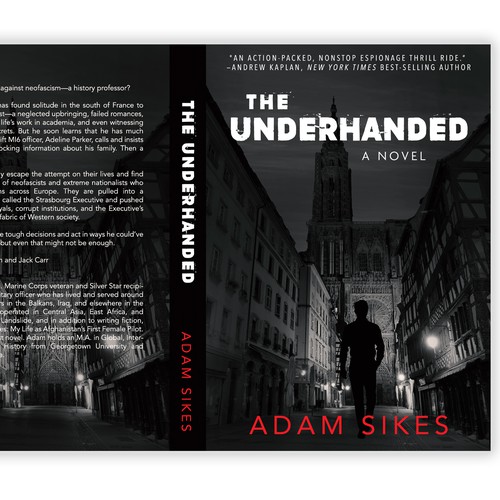 THE UNDERHANDED - a new geo-political espionage thriller from former CIA officer Adam Sikes Diseño de -Saga-