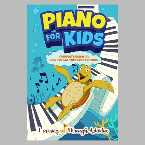 Piano For Kids Book Cover Design by Maszul