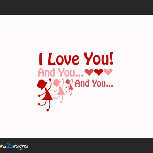 コンペ「"I Love You! And You... And You..." [LOGO - $355]」のデザイン by jj0208451さん 