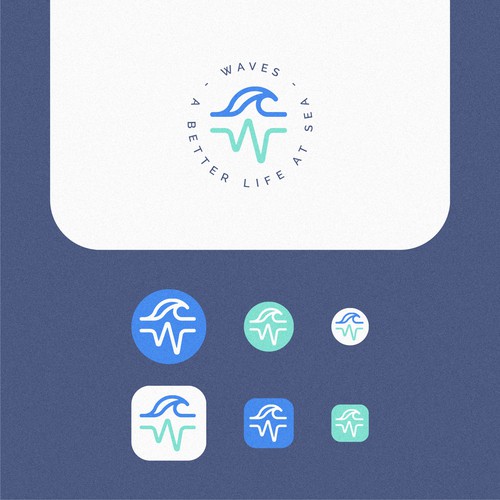 Create a logo for an innovative mobile health application for seafarers Design by Ounove