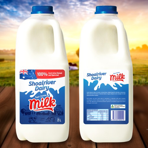 New Milk Label Design by rizal hermansyah