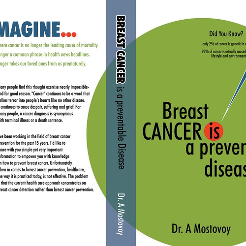 Create a catchy book cover for Breast Cancer Is A Preventable Disease Design by freshvision