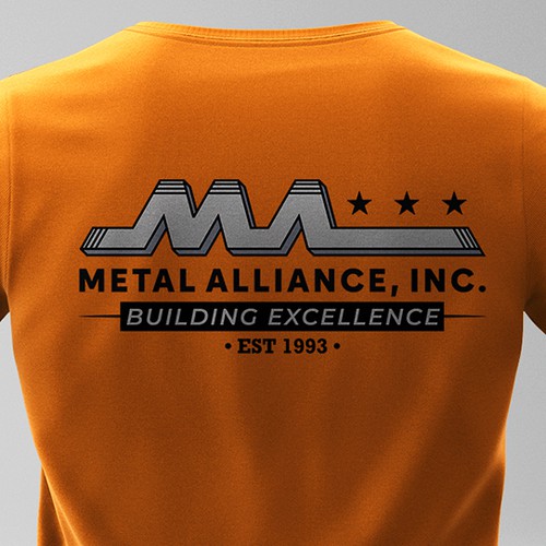 T-shirt design for high quality construction company Design by Silverz