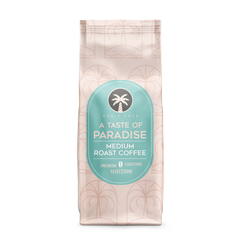 OASIS CAFE COFFEE BEAN PACKAGING DESIGN Design by VoiceDesign