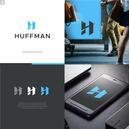 Huffman Group Logo Design by casign