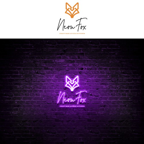 Neon Fox Design by Eduardo Borboa
