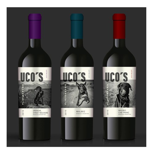 Design di Create a modern wine label for Uco's Playground (Mendoza, Argentina) di The Kings Jewels