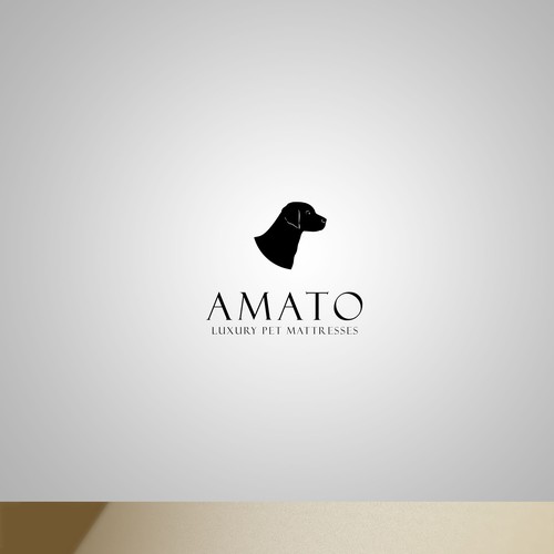 AMATO modern/luxury dog bed logo Design by ZS.99