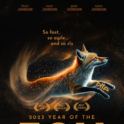 Life360 2023 Year of the Fox Poster Design by avijitdutta