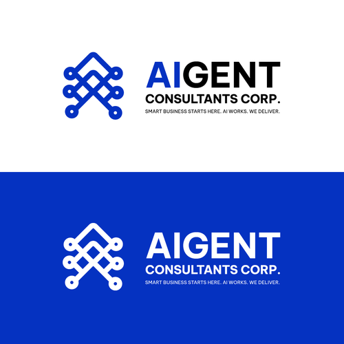 AI Agent Company: Appealing to small to medium sized businesses. Design by Hicham.design