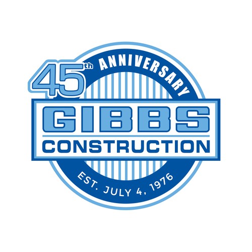 Modern & Creative Logo for our Construction Company 45th Anniversary Design by Grapìkal