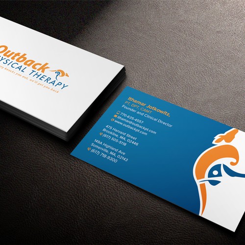 Business card for 2 clinic physical therapy office Design by Birendra Chandra Das