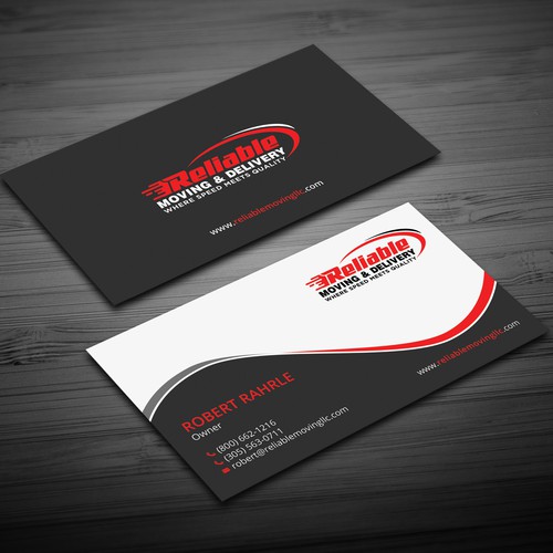 Business Card Design for Moving Company Design réalisé par Seerat Razzaki