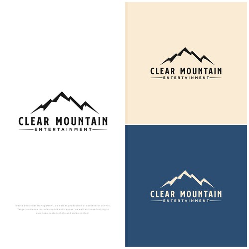 Clear Mountain Entertainment, LLC - Logo/Branding Design by sunshine_design
