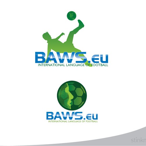 Global football (soccer) logo - baws.eu Design by stinkmeanor