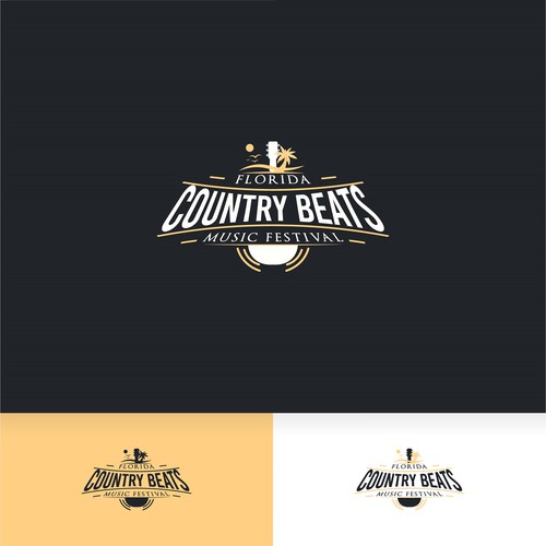 Iconic logo for iconic event for country music festivals in Florida Design by OpheRocklab
