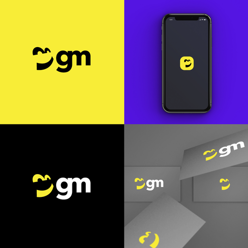 Design a clean and playful startup studio logo for a simple brand, gm, Logo & brand guide contest