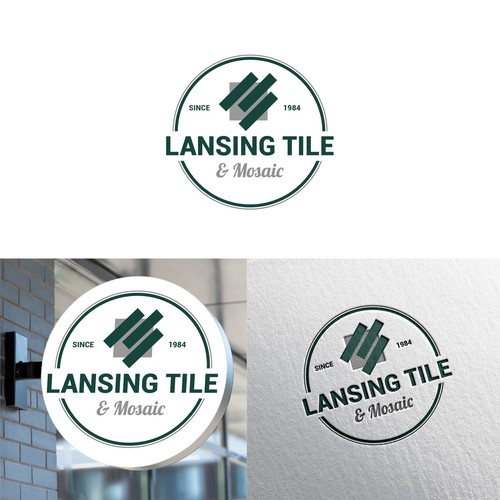 Lansing Tile & Mosaic Logo Update/Refresh for 40th Anniversary Year Design by sunshine_design