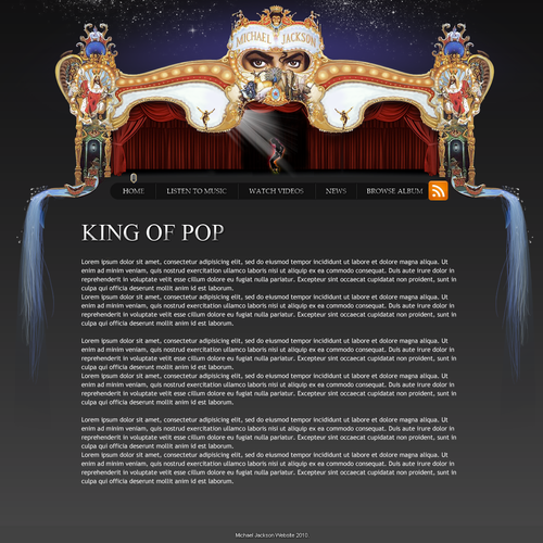 1-3 Page Website Template Design von zine.studios