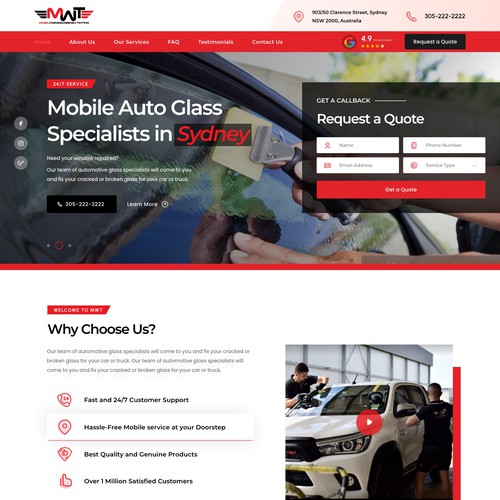 Design a clean and modern service based website home page Design by UXFirst™