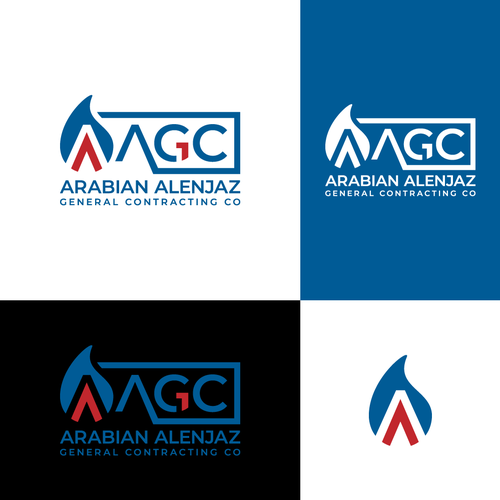 “Modern Industrial Logo for AAGC – Construction & Contracting Company” Design by CaptainZZ